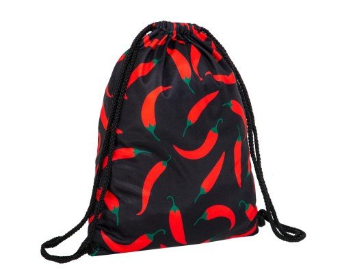 Рюкзак-мешок SP-Sport GA-5972 CHILI (полиэстер, р-р 46х37см, черный-красный)