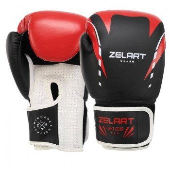 Перчатки боксерские PU Zelart BO-7652 (размер 10-14oz, цвета в ассортименте)