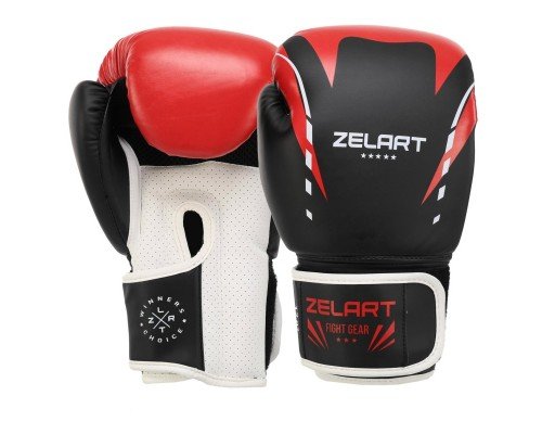 Перчатки боксерские PU Zelart BO-7652 (размер 10-14oz, цвета в ассортименте)