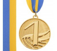 Медаль спортивная с лентой SP-Sport FURORE ø5см  C-4868 (металл, ø5см, 25g золото, серебро, бронза)