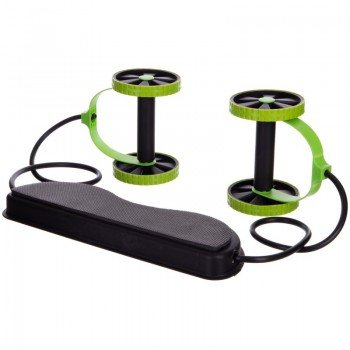 Тренажер-эспандер универсальный для всего тела с роликами для пресса SP-Sport FI-2447 (4 колеса d-см, l-cм)