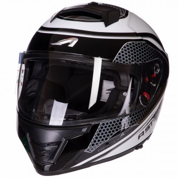 Мотошлем интеграл (full face) ASTONE MS-3596 M-XL Черный-белый