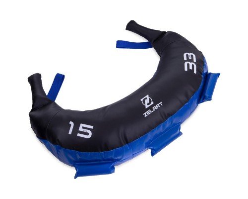 Мешок Болгарский Bulgarian bag Zelart FI-2623-15 15кг (MD1657-15) (PU, вес 15кг, синий)