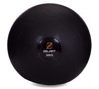 Слэмбол мяч набивной для кроссфита и фитнеса Slam Ball Zelart FI-2672-30 30кг (MD1241-30) (PVC, d-29,8см, черный)