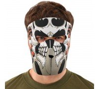 Маска лицевая ветрозащитная креативная термонаушники SP-Sport MS-4344-4 Tribal Skull (неопрен, черный)