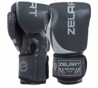 Перчатки боксерские на липучке PU Zelart BO-8352-O (размер 8-12oz, цвета в ассортименте)
