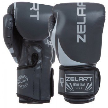 Перчатки боксерские на липучке PU Zelart BO-8352-O (размер 8-12oz, цвета в ассортименте)