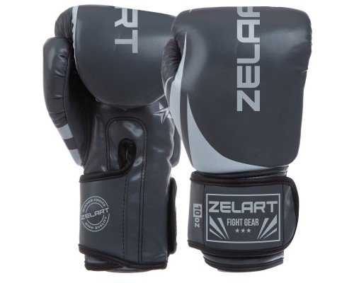 Перчатки боксерские на липучке PU Zelart BO-8352-O (размер 8-12oz, цвета в ассортименте)