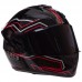 Мотошлем интеграл (full face) QKE M-3821 M-XL черный-красный