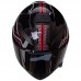 Мотошлем интеграл (full face) QKE M-3821 M-XL черный-красный