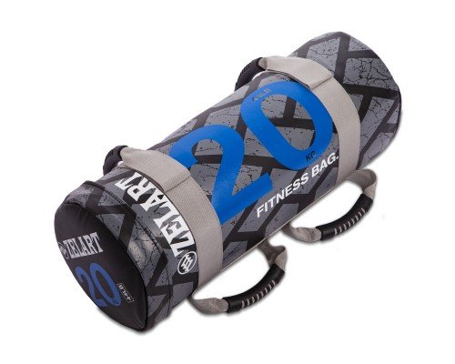 Мешок утяжелитель для функционального тренинга Power Bag Zelart FI-0899-20 20кг (PVC, нейлон, вес 20кг, черный-синий)
