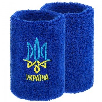 Напульсник спортивный махровый от пота на запястье 1штука УКРАЇНА BC-9273 (хлопок, полиэстер, безразмерный, цвета в ассортименте)