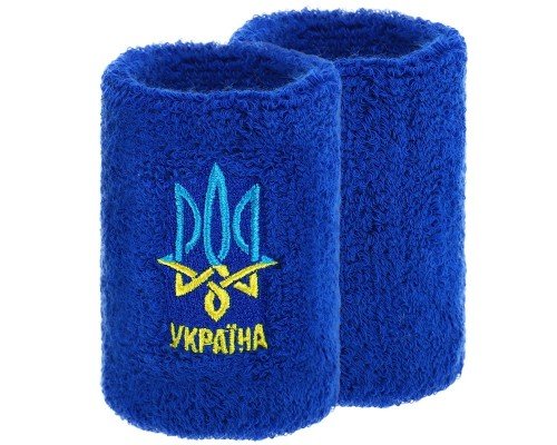 Напульсник спортивный махровый от пота на запястье 1штука УКРАЇНА BC-9273 (хлопок, полиэстер, безразмерный, цвета в ассортименте)