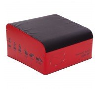 Бокс плиометрический тумба для кроссфита Плиобокс Plyo box Zelart FI-3632 (MD6515) (PU, PVC, размер 76x76x36/46см, красный-черный)