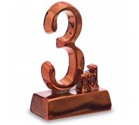 Статуэтка (фигурка) наградная 3-е место SP-Sport C-1699-C4 (р-р 14х9х4,5см)