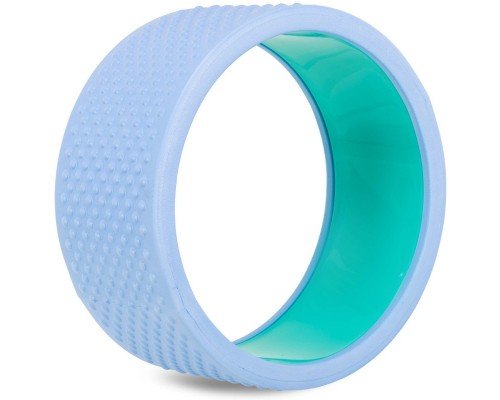 Колесо-кольцо для йоги массажное SP-Sport FI-2439 Fit Wheel Yoga (EVA, PP, р-р 33х14см, голубой-мятный)