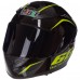 Мотошлем интеграл (full face) RXR M-3837 M-XL черный-салатовый