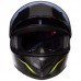 Мотошлем интеграл (full face) RXR M-3837 M-XL черный-салатовый
