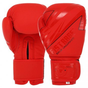 Перчатки боксерские на липучке кожаные FISTRAGE VL-4144 (размер 10-14oz, цвета в ассортименте)