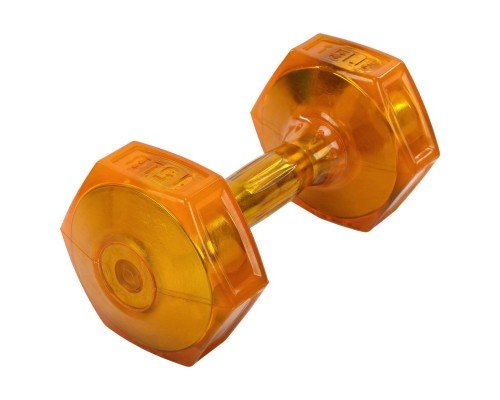 Гантель для фитнеса с TPU покрытием 1штука Zelart Jelly Urethane Coated Dumbbell TA-2946-15LB (1x6,8кг) (1шт, TPU, оранжевый) MD2129