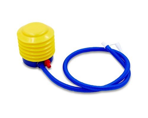 Насос ножной для фитболов и надувных мячей SP-Sport FI-5654 (PVC, d-10см, вес-80гр, синий-желтый)