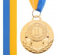 Медаль спортивная с лентой SP-Sport AIM ø5см C-4842 (металл, 25g, 1-золото, 2-серебро, 3-бронза)