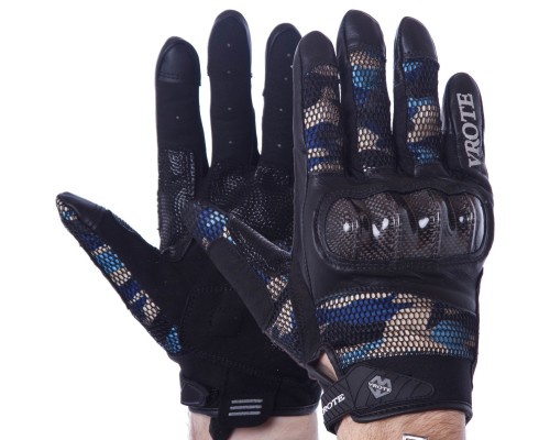 Мотоперчатки VROTE V002 M-XXL Камуфляж Multicam Black