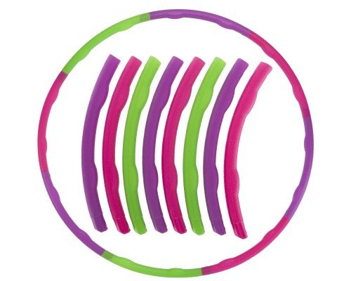 Обруч разборной детский Хула Хуп Hula Hoop SP-Sport FI-154165 (пластик, 8 секций, d-86см)