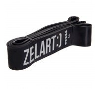Резина петля для подтягиваний и тренировок лента силовая Zelart POWER BANDS FI-0889-5 (латекс, 2080x64x4,5мм, жесткость XL, нагрузка 29-79кг, черный)