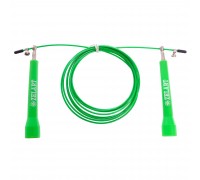 Скакалка скоростная Кроссфит с шарнирным подшипником и стальным тросом Zelart FI-5101 2,75м Зеленый Скакалка скоростная Кроссфит с шарнирным подшипником и стальным тросом Zelart FI-5101 2,75м Зеленый