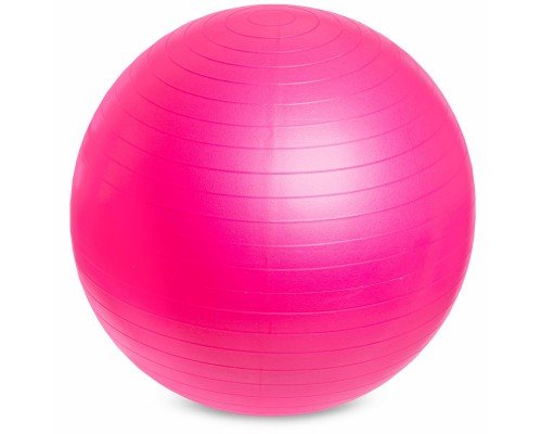 Фитбол мяч для фитнеса сатин ø65см Zelart FI-1983-65 (PVC,1000г, цвета в ассортименте, ABS технология)