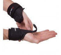Крюки для подтягивания и тяги на запястья (2шт) Zelart SB-167053 (неопрен, нейлон, черный)