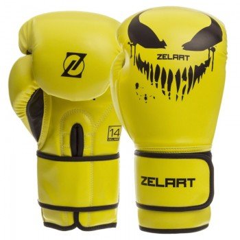 Перчатки боксерские на липучке PU Zelart BO-1370 (размер 10-14oz, цвета в ассортименте)
