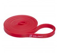 Резина петля для подтягиваний и тренировок лента силовая Zelart POWER LOOP FI-2606-1 (MD1353-1) (латекс, 2080x13x4,5мм, XS, нагр.9-16кг, красный)