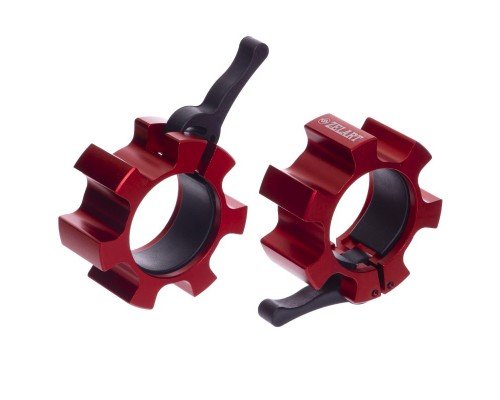 Замки быстросъемные для грифа ø50мм Lock-Jaw 2штуки Zelart TA-5109 (красный,серый,цена за 2шт, цвета в ассортименте)