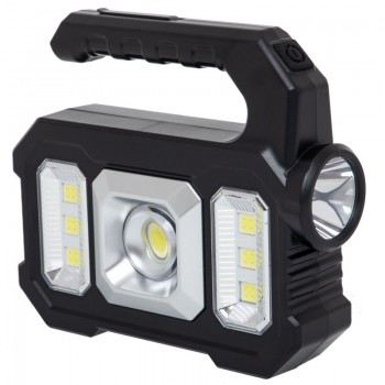 Фонарь-прожектор переносной X-BALOG KJ-208 (пластик, LED, COB, на батарейках, р-р 14,5х17см)