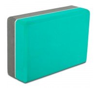 Блок для йоги двухцветный SP-Sport FI-0462 (EVA 160g, р-р 22х14х7см, цвета в ассортименте)