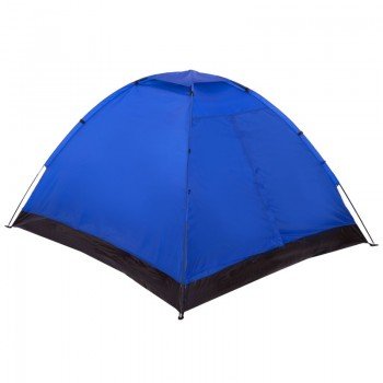 Палатка универсальная 3-х местная Zelart WEEKEND SY-100203 (р-р 2x1,8x1,2м, один слой, верх-PL 170T, дно-PE 110g-m2, синий)