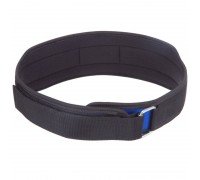 Пояс атлетический текстильный спинка 10см Zelart SB-165521 (полиэстер, нейлон, ширина-4in (10см), длина-85-116см, размер XS-XXL, синий)