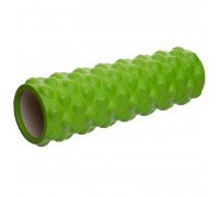 Роллер массажный цилиндр (ролик мфр) 45см Grid Bubble Roller EVA SP-Sport FI-6672-BUBBLE (d-14см, цвета в ассортименте)