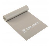 Лента эластичная для фитнеса и йоги Record FI-7682-4 (латекс, размер 120смx15смx0,60мм, серый)