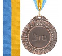 Медаль спортивная с лентой SP-Sport FLASH ø6,5см C-4328-ANG (металл, ø6,5см, 38g)