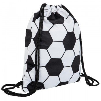 Рюкзак-мешок SP-Sport GA-5973 FUTBALL (полиэстер, р-р 46х37см, черный-белый)