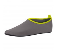 Неопреновая обувь аквашузы Skin Shoes SP-Sport PL-6962-GN (неопрен, размер S-XL-35-42, длина стопы 22,5-27,5см, серый-салатовый)