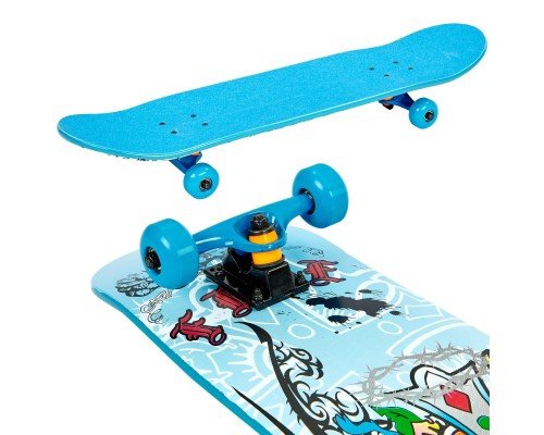 Скейтборд деревянный 31" SP-Sport SK-5615 (колесо-PU, размер деки 78x20см, ABEC 7, цвета в ассортименте)