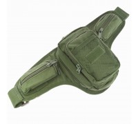 Сумка тактическая на пояс SILVER KNIGHT TY-9400 размер 43х19х7см 6л Оливковый