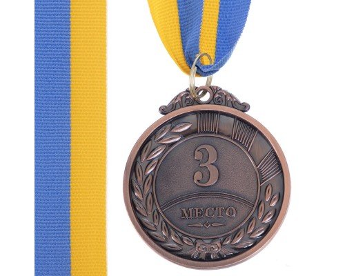 Медаль спортивная с лентой SP-Sport HIT ø5см C-3170 (металл, ø5см, 20g, 1-золото, 2-серебро, 3-бронза)