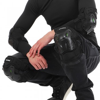 Комплект защиты SOULRIDING SP-Sport M-9333 (колено, голень, предплечье, локоть) черный-желтый Комплект защиты SOULRIDING SP-Sport M-9333 (колено, голень, предплечье, локоть) черный-желтый