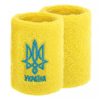 Напульсник спортивный махровый от пота на запястье 1штука УКРАЇНА BC-9273 (хлопок, полиэстер, безразмерный, цвета в ассортименте)