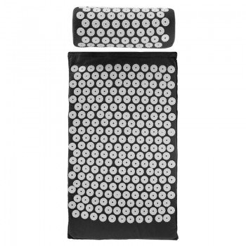 Набор массажный акупунктурный Аппликатор Кузнецова 2в1 коврик и валик Acupressure mat SP-Sport FI-0134 (полиэстер, пластик, поролон)